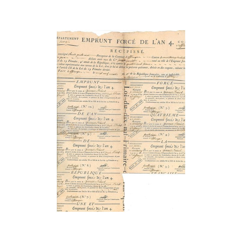 Emprunt Forcé An 4 - 1796 (2)