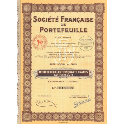 Sté Française de Portefeuille
