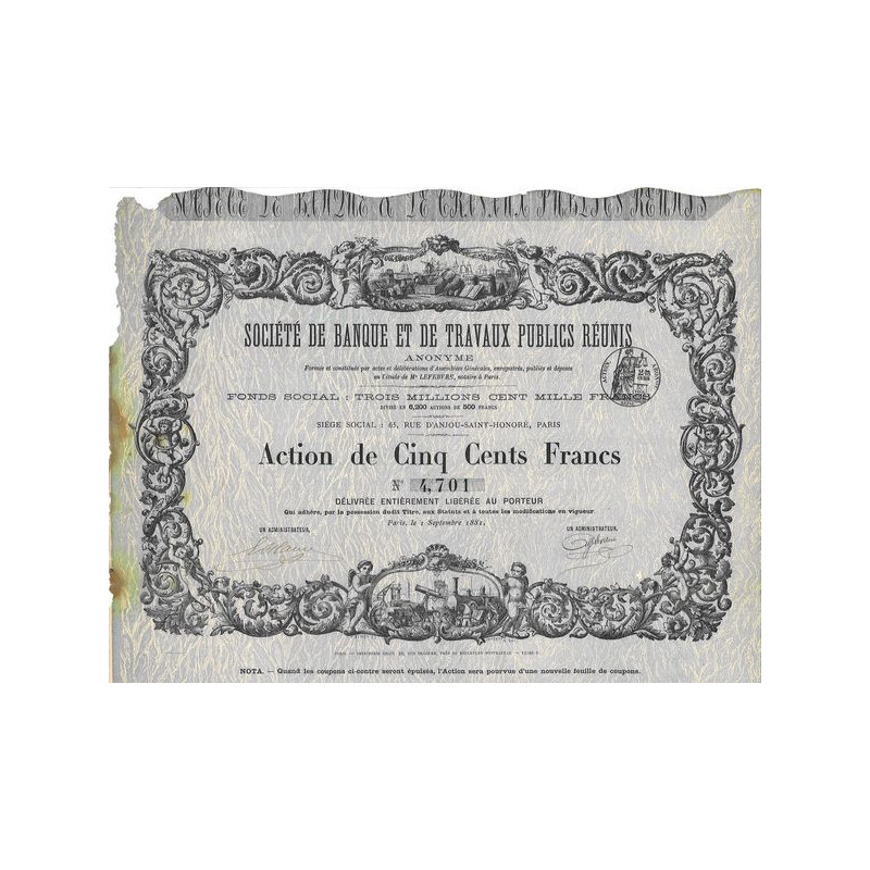 Sté de Banque et de Travaux Publics Réunis