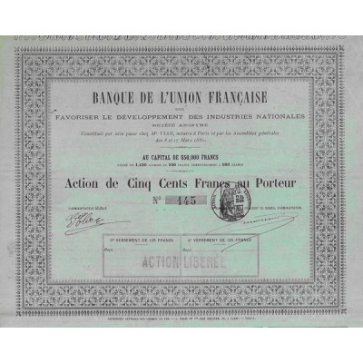 Banque de l'Union Française pour Favoriser le Développement des Industries Nationales