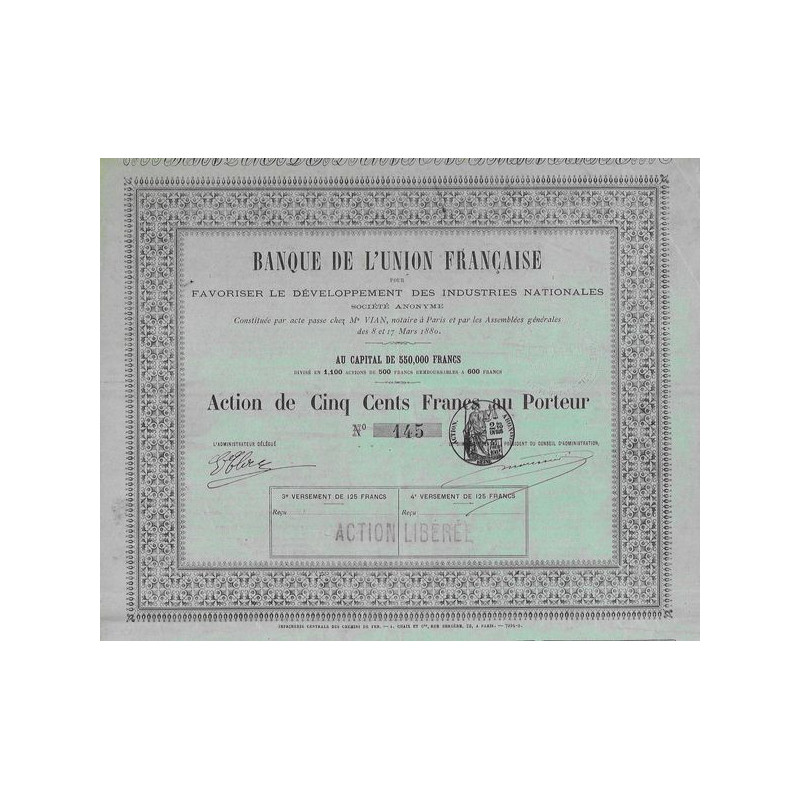 Banque de l'Union Française pour Favoriser le Développement des Industries Nationales