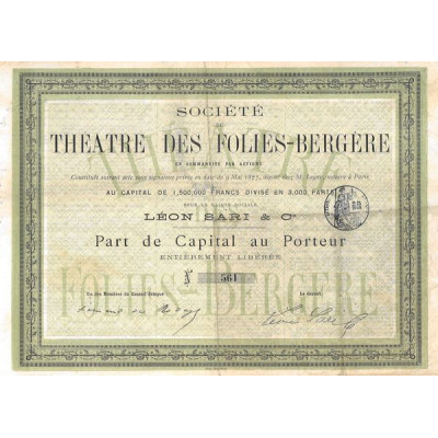 Sté du Théâtre des Folies-Bergère