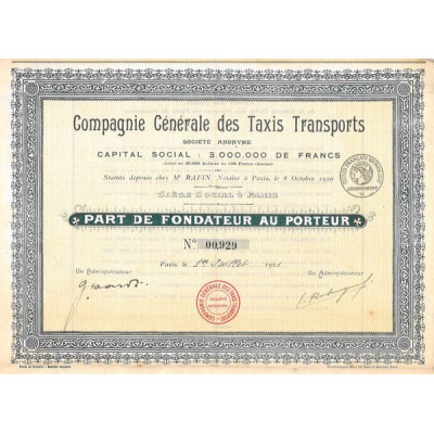 Cie Gale des Taxis Transports