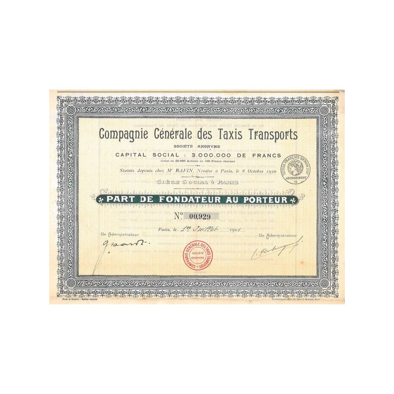 Cie Gale des Taxis Transports