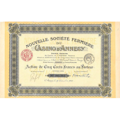 Nlle Sté Fermière du Casino d'Annecy