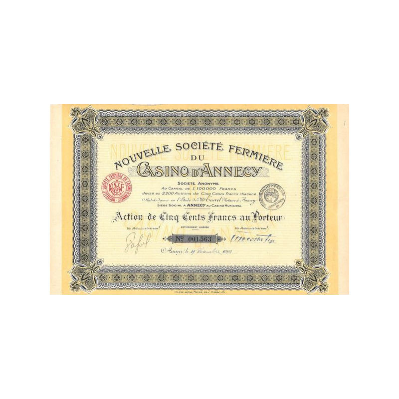 Nlle Sté Fermière du Casino d'Annecy