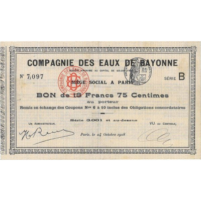 Cie des Eaux de Bayonne