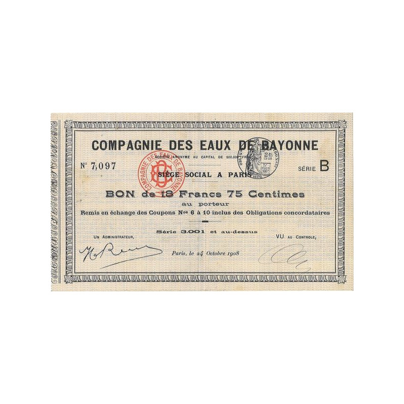 Cie des Eaux de Bayonne