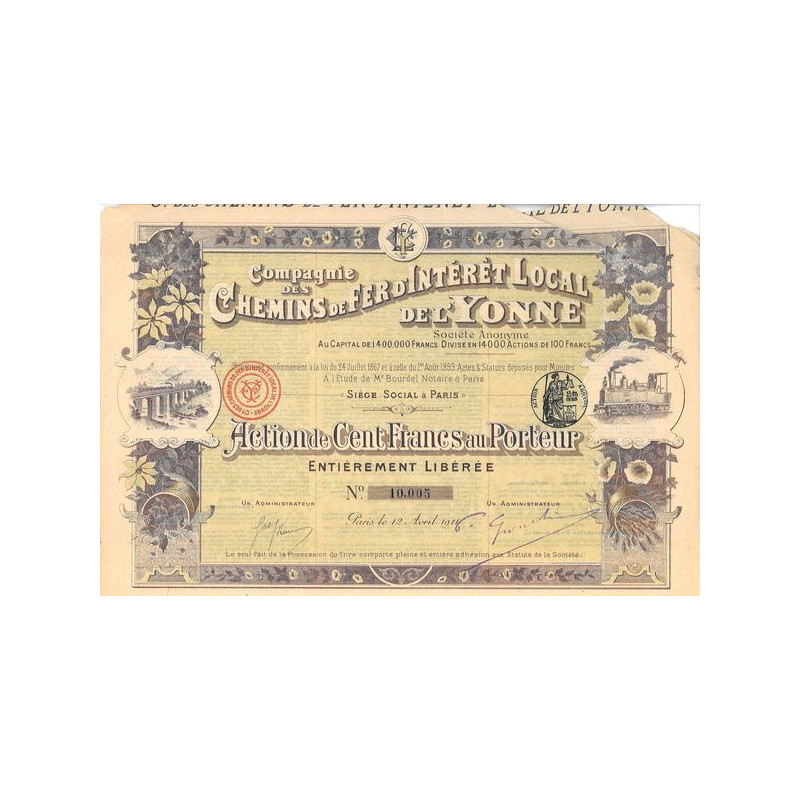 Cie des Chemins de Fer d'Intérêt Local de l'Yonne