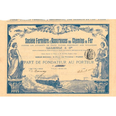 Sté Fermière d'Assurances des Chemins de Fer Contre les Accidents de Toute Nature Survenant aux Voyageurs