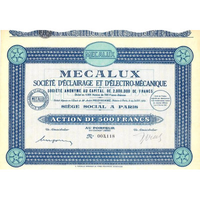 Mecalux Sté d'Eclairage et d'Electro-Mécanique