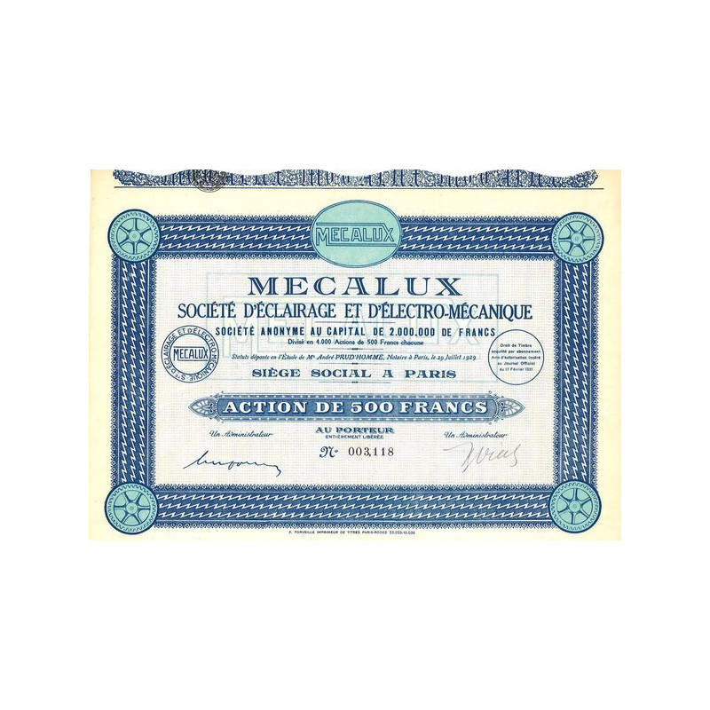 Mecalux Sté d'Eclairage et d'Electro-Mécanique