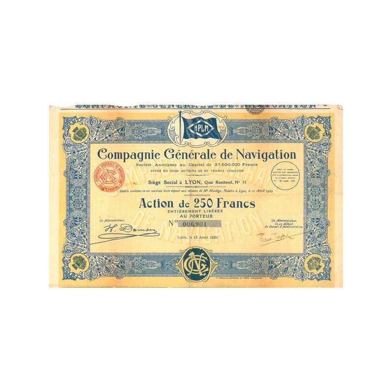 Cie Gale de Navigation - HPLM - Act