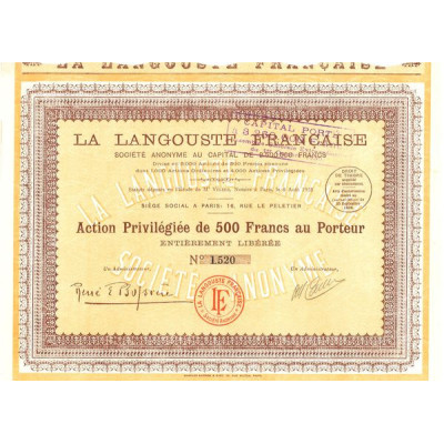La Langouste Française (Act P 500 F)