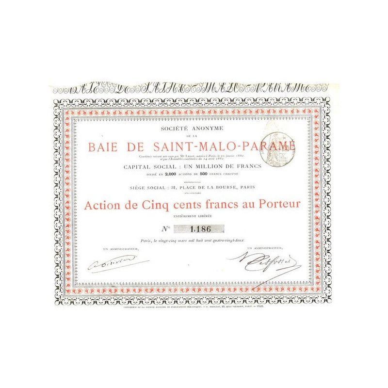 S.A. de la Baie de Saint-Malo-Paramé