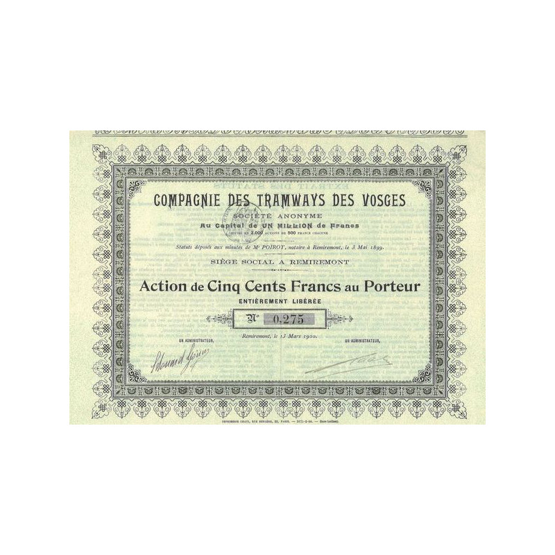 Cie des Tramways des Vosges