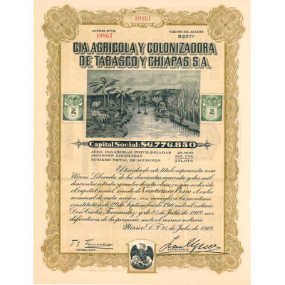 Cia Agricola y Colonizadora de Tabasco y Chiapas S.A.