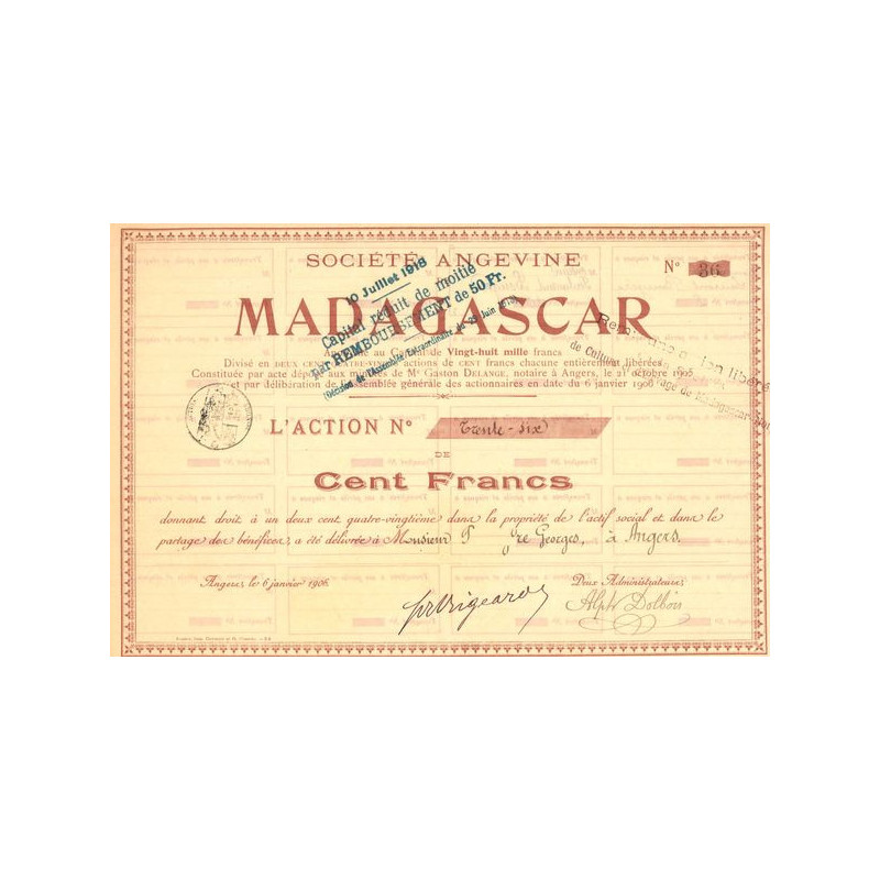 Sté Angevine de Madagascar