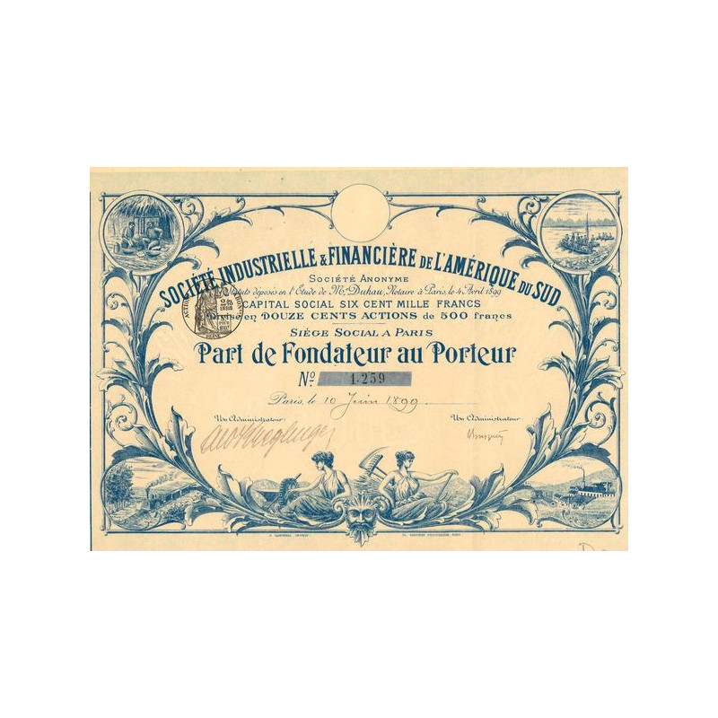 Sté Industrielle & Financière de l'Amérique du Sud