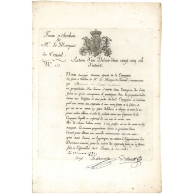 Fosses à Charbon de Mr le Marquis de Traisnel