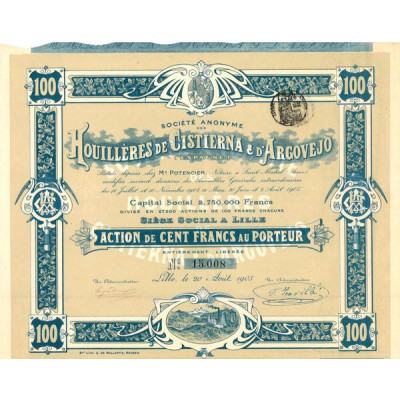 S.A. des Houillères de Cistierna & d'Argovejo (Espagne)