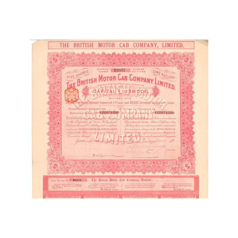 The British Motor Cab Cy Ltd (05 Act diff - Modèle 2)