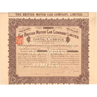 The British Motor Cab Cy Ltd (25 Act diff)