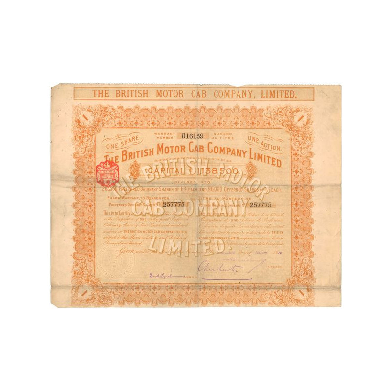 The British Motor Cab Cy Ltd (01 Act pref - Modèle 2)