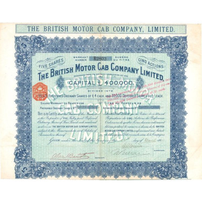 The British Motor Cab Cy Ltd (05 Act diff - Modèle 3)
