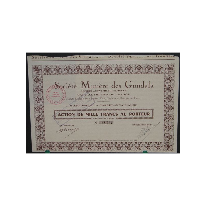 Sté Minière des Gundafa