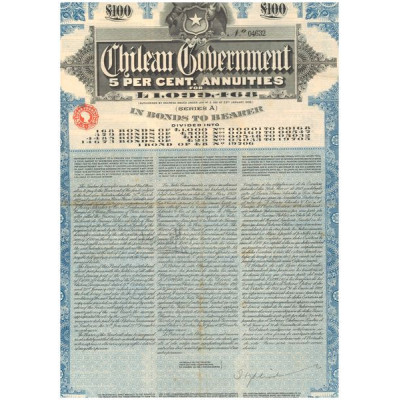 Chilean Government 5% Annuities £100