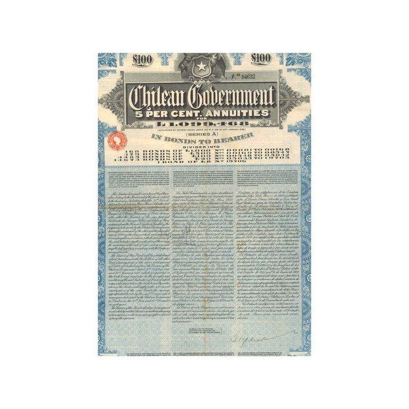 Chilean Government 5% Annuities £100