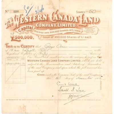 The Western Canada Land Cy Ltd (Nomin)