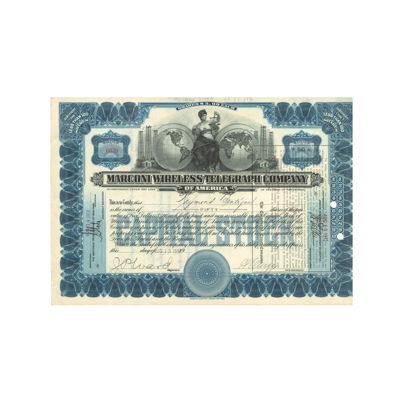Marconi Wireless Telegraph Company (50 Shares)