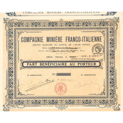 Compagnie Minière Franco-Italienne (PB)