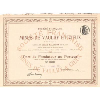 Société Française des Mines de Vaulry & Cieux (PF)