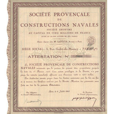 Sté Provençale de Constructions Navales