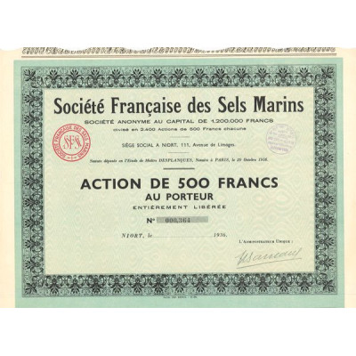 Sté Française des Sels Marins