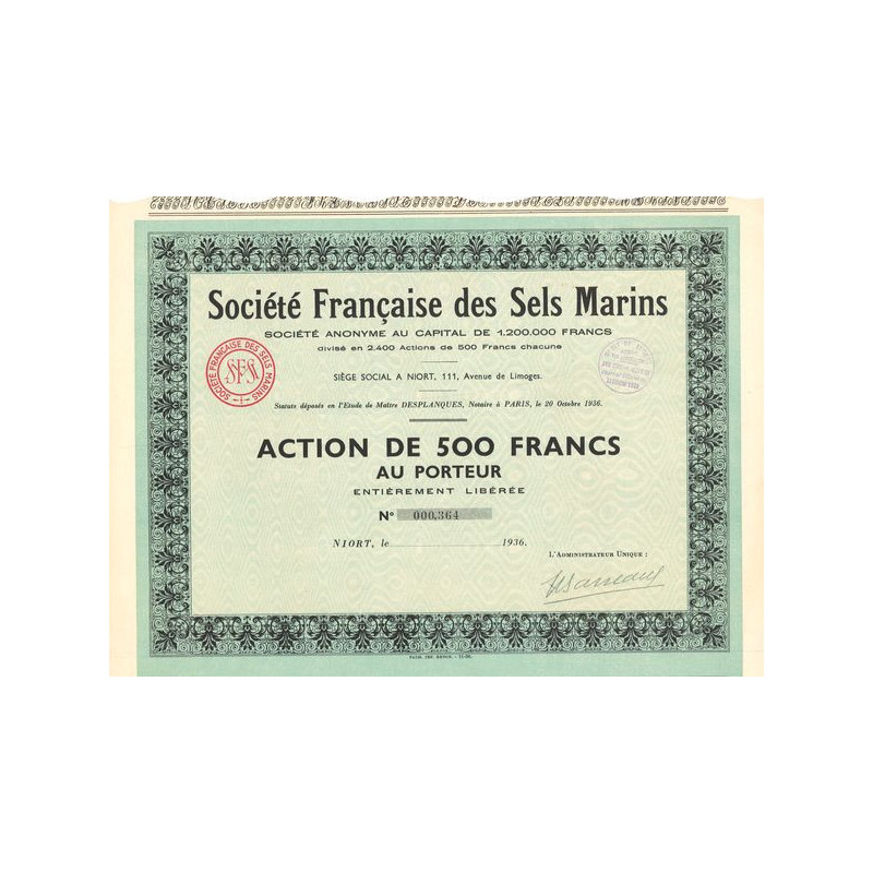 Sté Française des Sels Marins