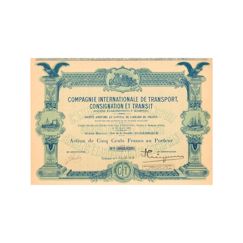 Cie Internationale de Transport. Consignation et Transit