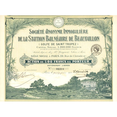 S.A. Immobilière de la Station Balnéaire de Beauvallon (Golfe de Saint Tropez)