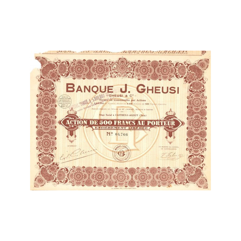 Banque J. Gheusi