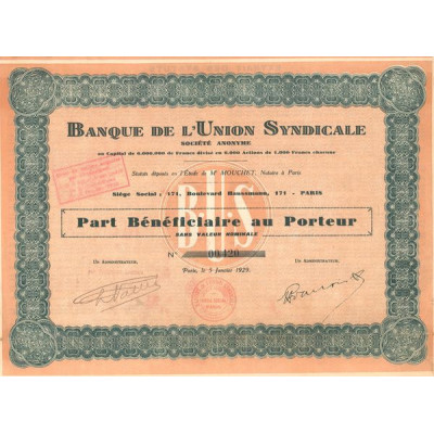 Banque de l'Union Syndicale (PB)