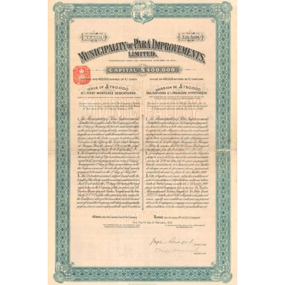 Municipality of Para Improvements Limited - 20 £