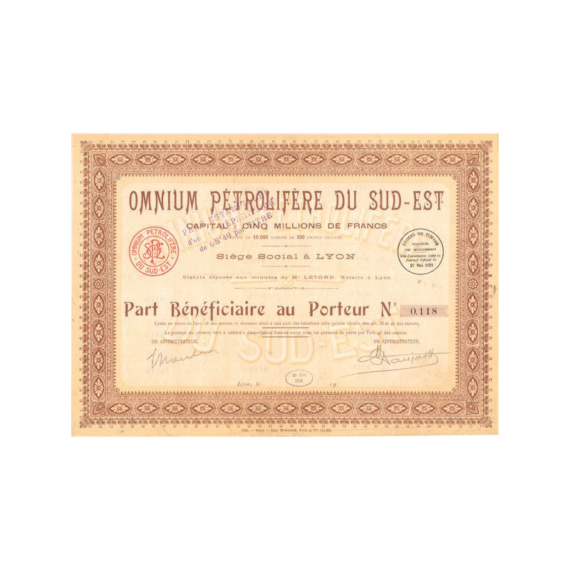 Omnium Pétrolifère du Sud-Est (PB)
