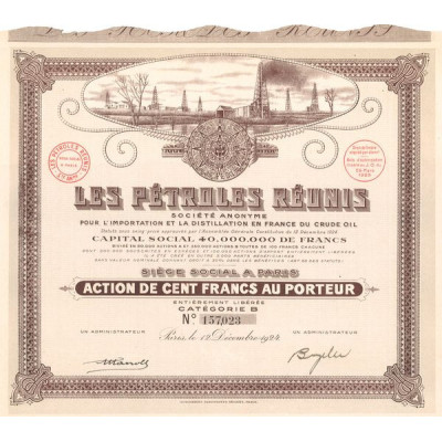 Les Pétroles Réunis (Act 100 F)