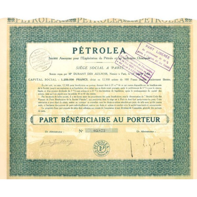 Pétrolea S.A. pour l'Exploitation du Pétrole et les Industries Chimiques (PB)