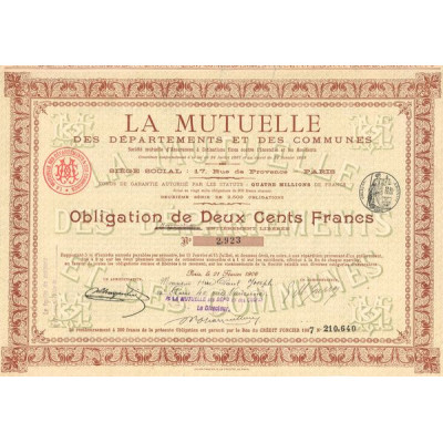 La Mutuelle des Départements et des Communes (Obl 200 F)