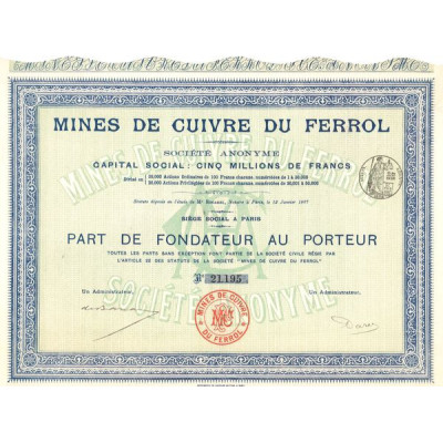 Mines de Cuivre du Ferrol (PF)