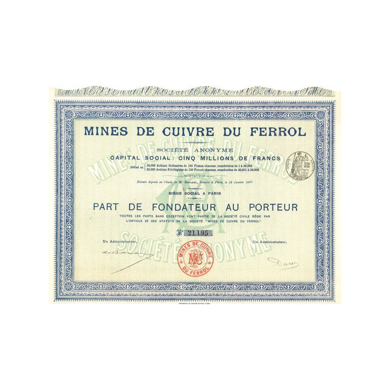 Mines de Cuivre du Ferrol (PF)